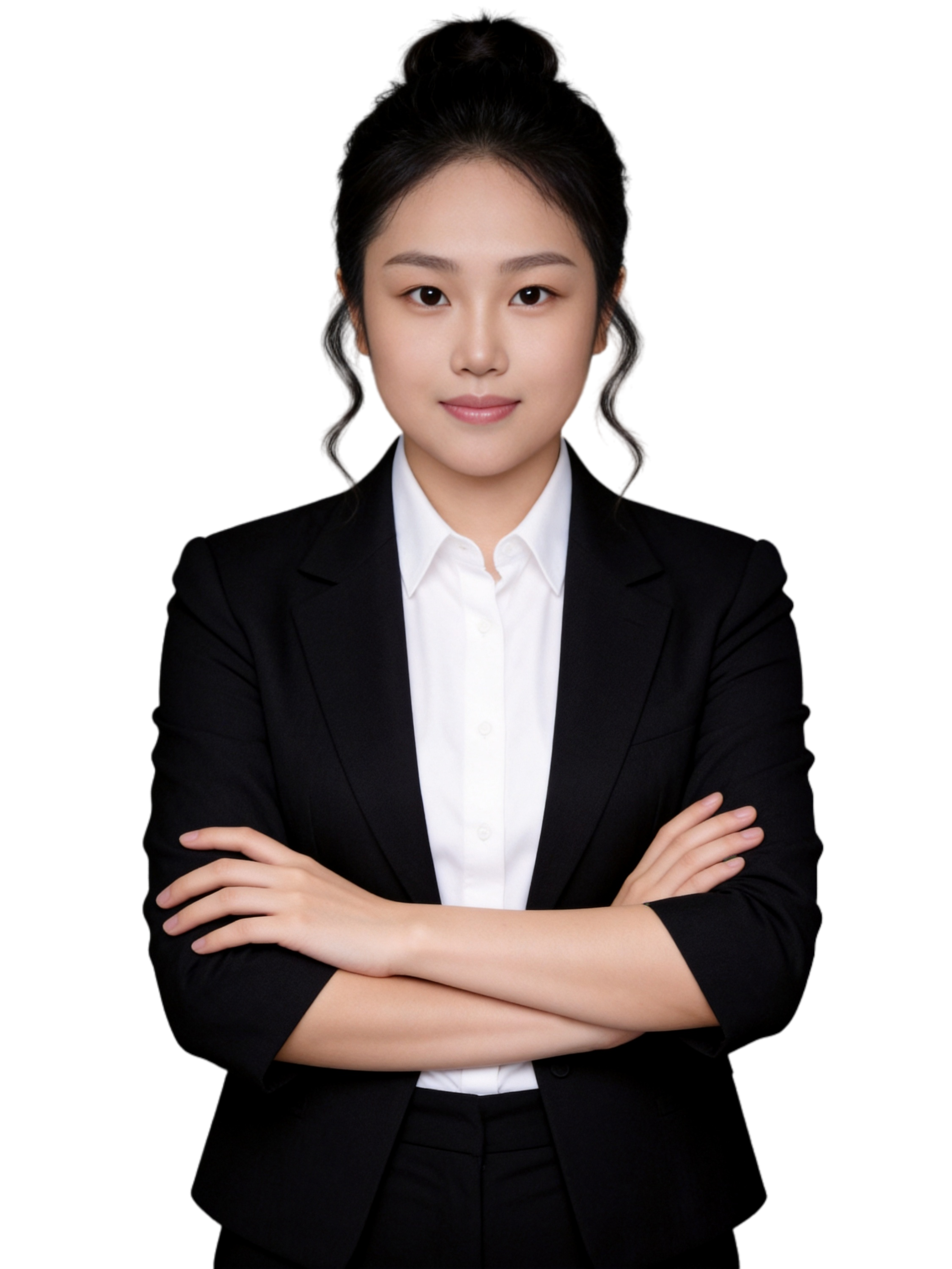 参考第一张图保留人物脸型､发型､年龄等特征生成职场形象照,参考… - 图片创意预览
