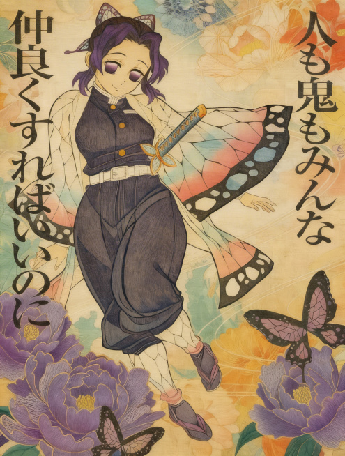 原始派艺术，亨利卢梭艺术风格，工笔线条，色彩丰富明亮，色彩鲜活饱满，氛围渲染，典雅，浪漫，高清细节，质感，优雅，鲜活。画质高清细腻，细节繁复入微，对比度强烈，保留原图人物姿势和服制，保留文字内容预览效果