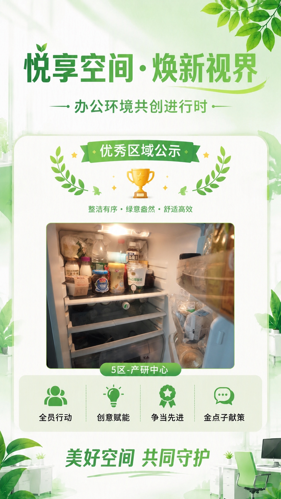 基于第一张海报图片修改：删除右侧的4区-人力行政中心图片及对应… - 图片创意预览