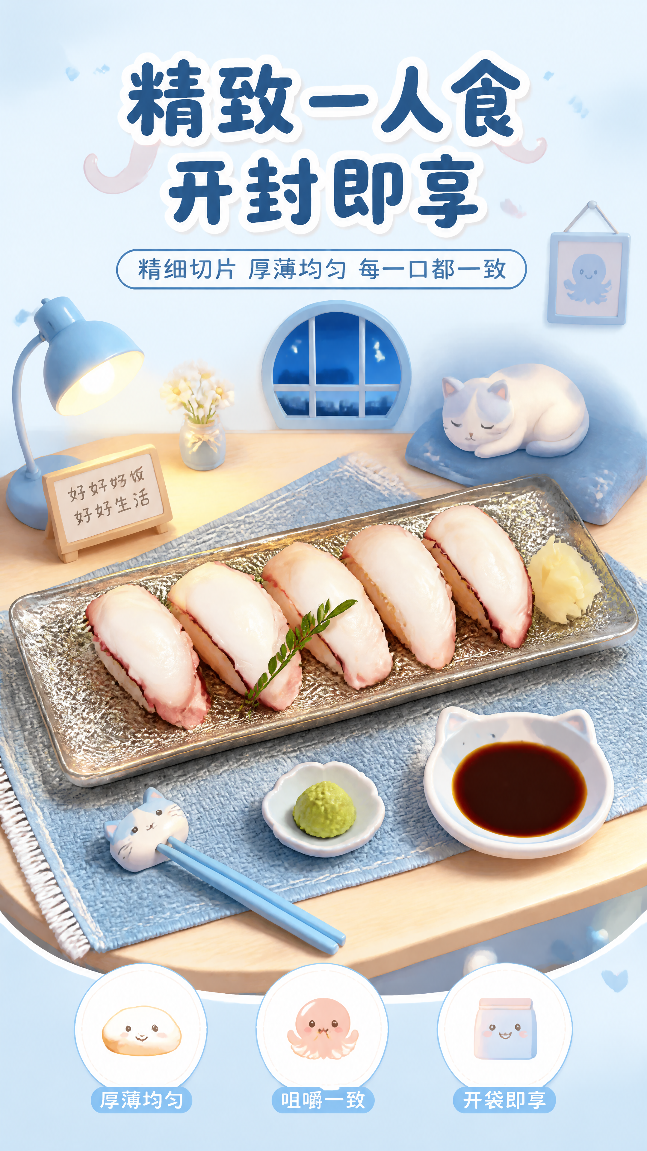 [第9张] 详情页精致一人食页-精细切片开封即享。本张使用【图… - 图片创意预览