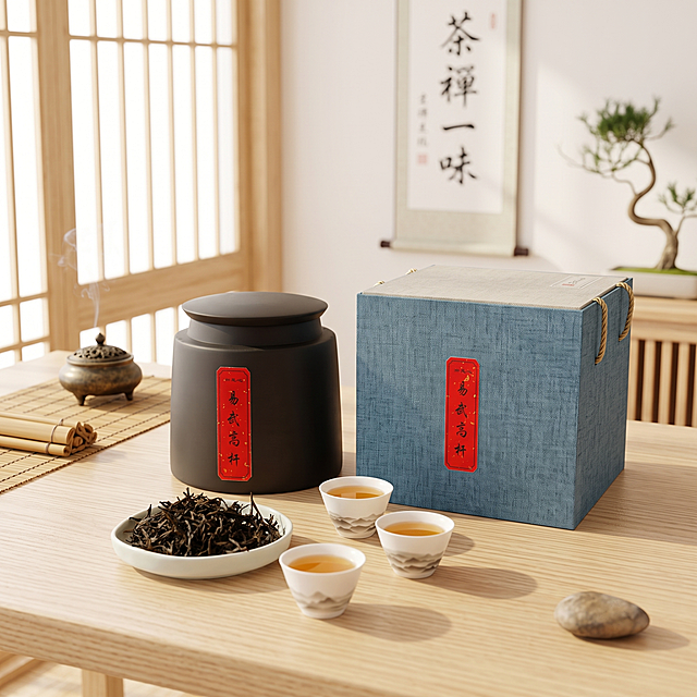 重新生成新中式禅意茶室风格产品场景图，不改变原图产品的色调、纹理、质感，画面明亮、清新