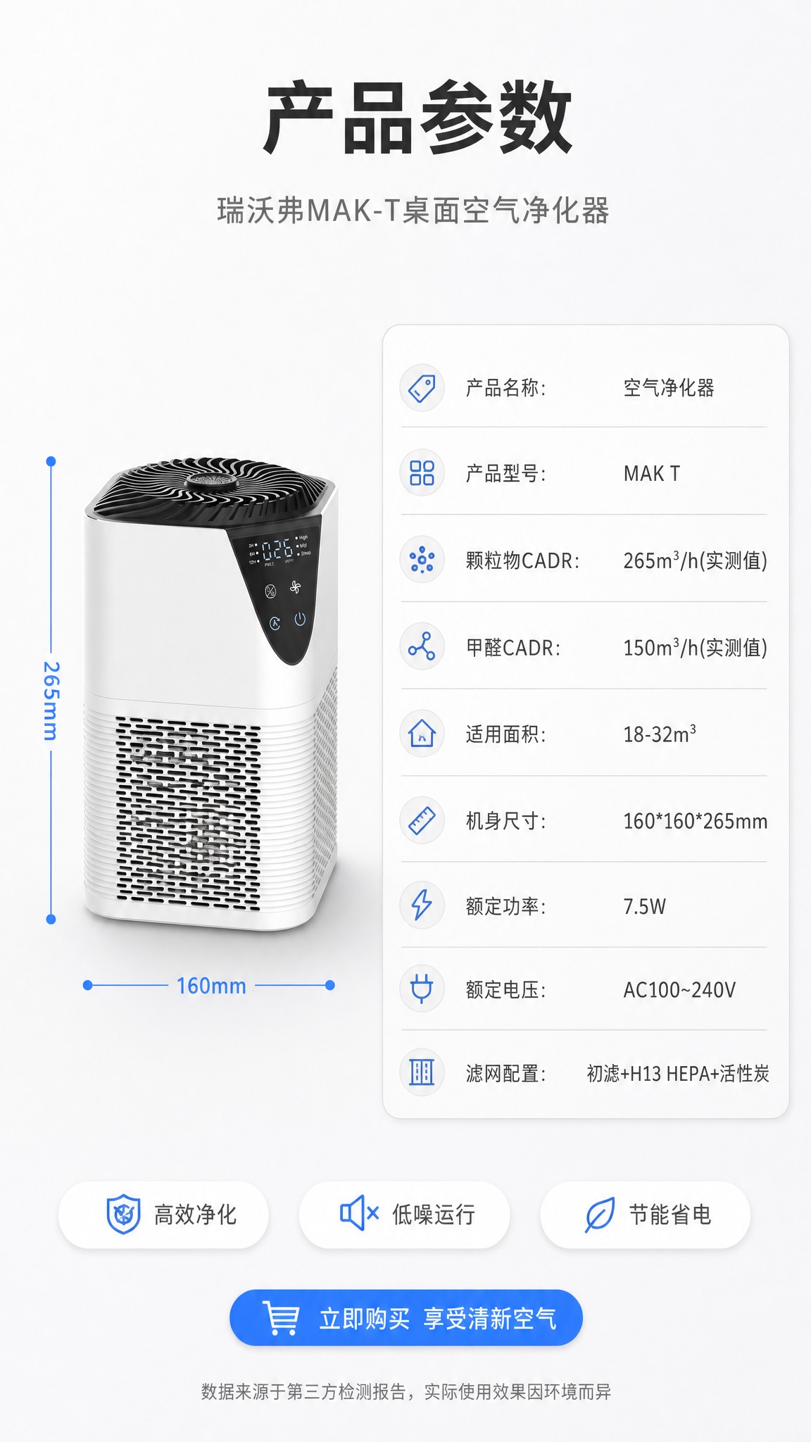 [商品] 使用【图1】【图2】【图3】瑞沃弗MAK-T桌面净化… - 图片创意预览