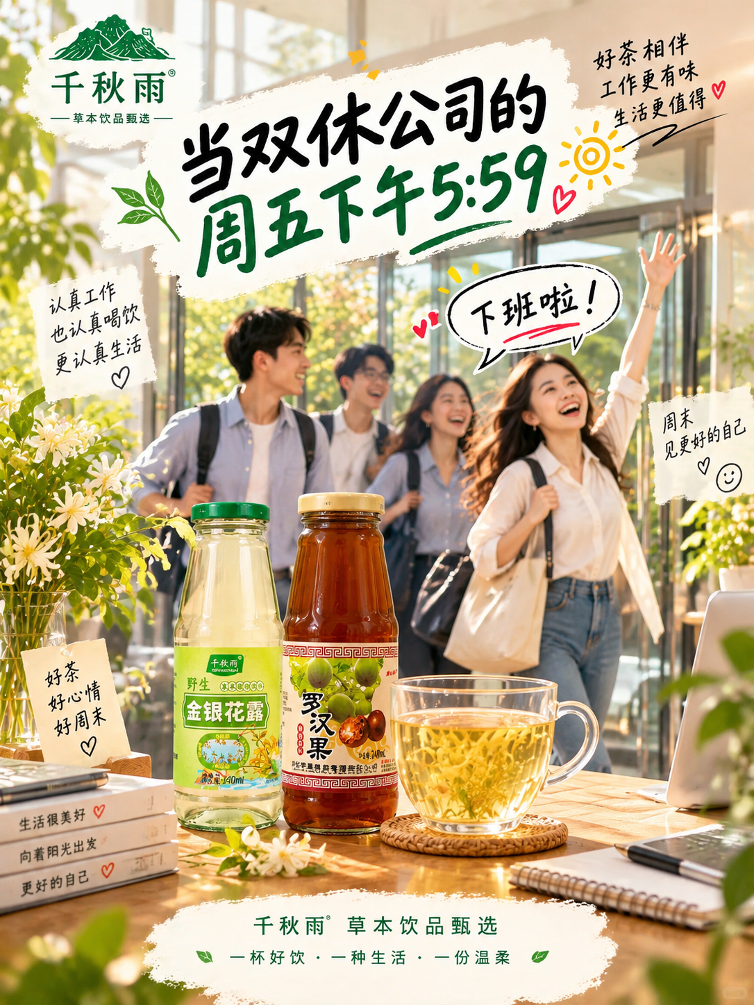 小红书大字封面，配图大字，ins清新治愈风，版式精美，小红书笔… - 图片创意预览