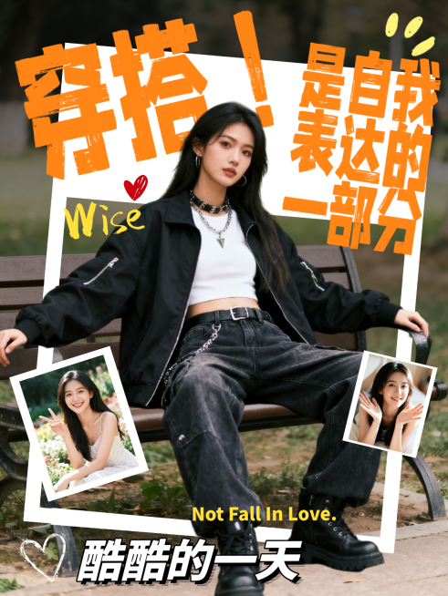 小红书吸睛封面-穿搭博主，拍照达人预览效果
