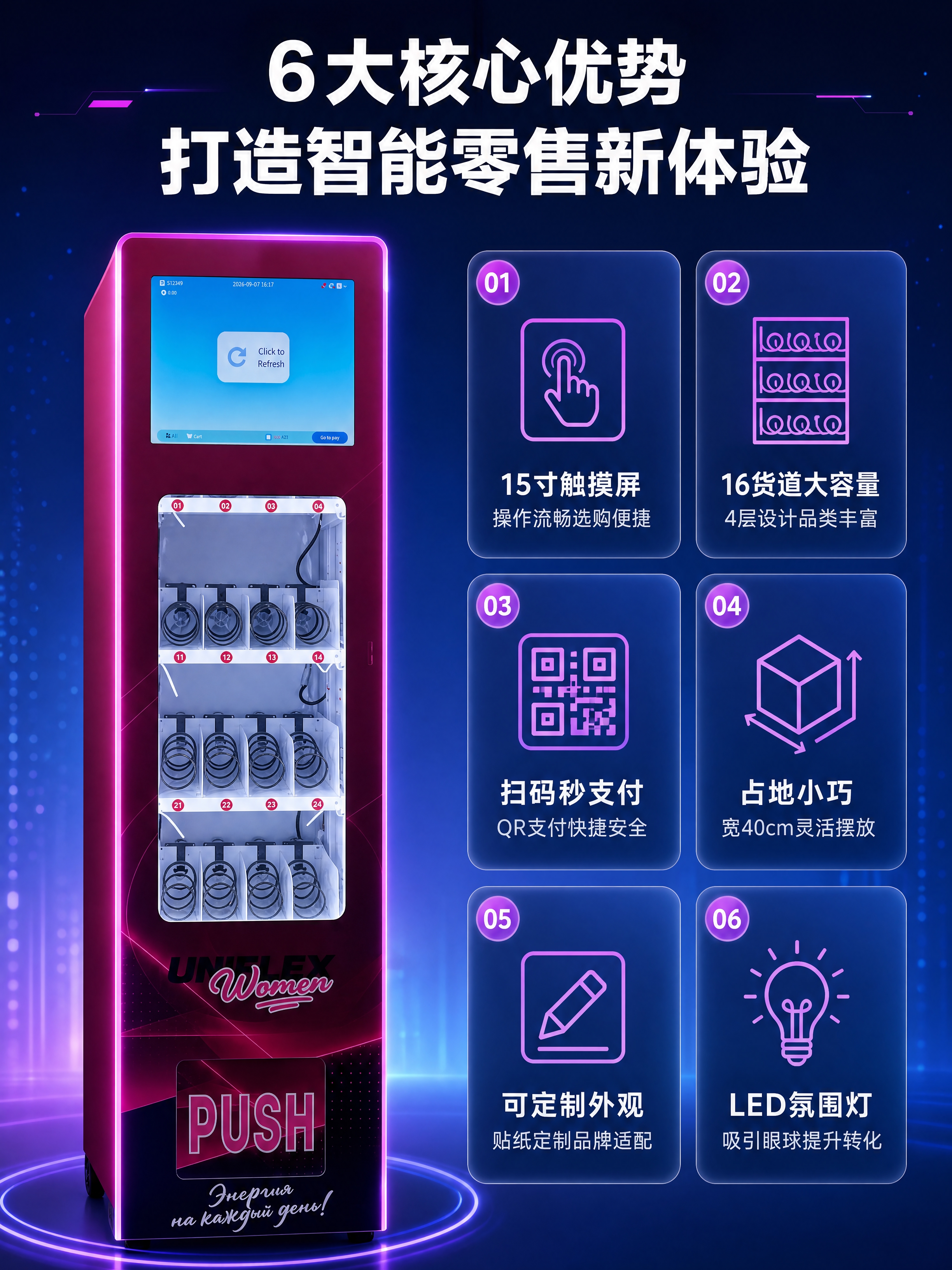 [商品] 使用【图2】正面图、【图4】侧面图；保留售货机的触摸… - 图片创意预览
