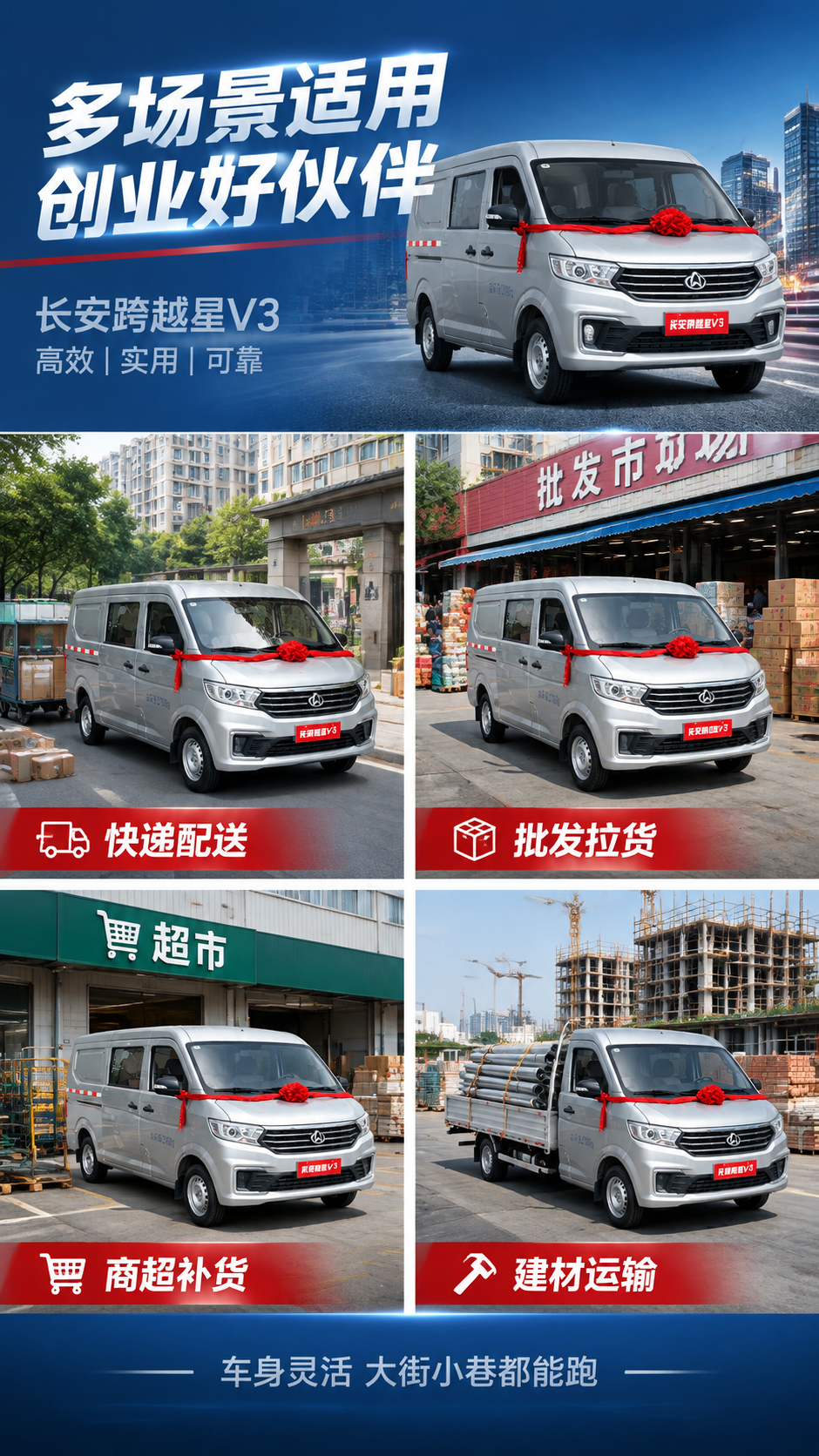 [主图-4] 场景适用 城市配送多场景应用 [统一基调] 抖音… - 图片创意预览