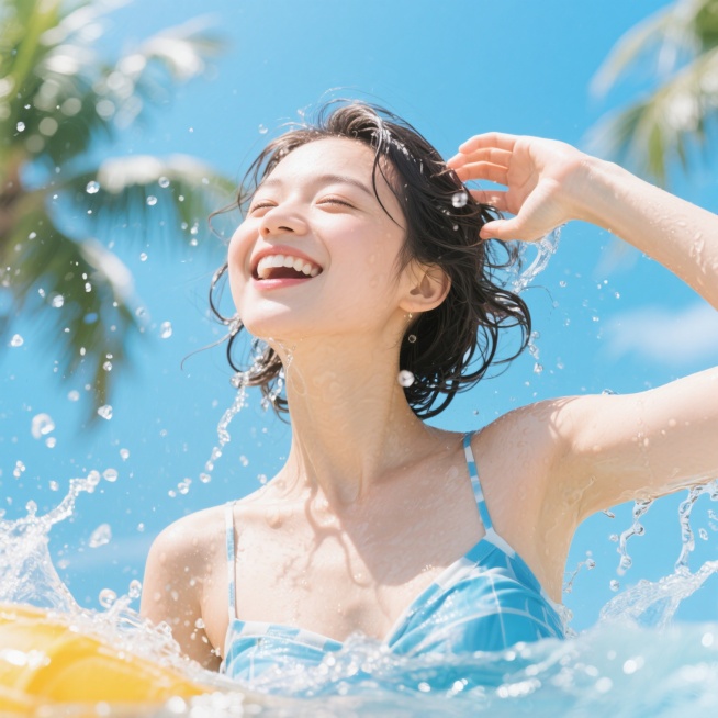 一张体现挺爽夏天的图片预览效果