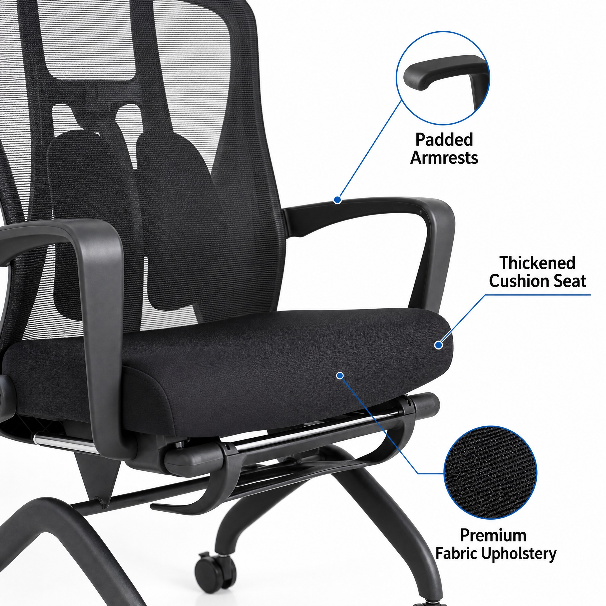 Ergonomic office chair feature… - 图片创意预览