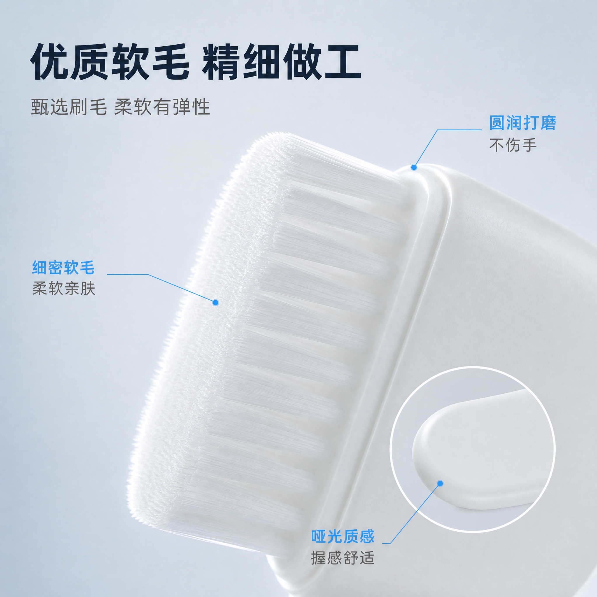 [主图-3] 迷你便携清洁刷材质细节图，突出刷毛品质与做工细节… - 图片创意预览