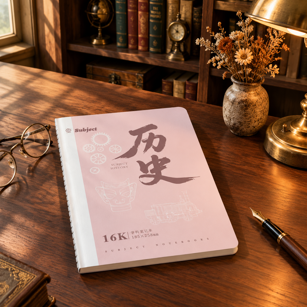 超写实室内空间摄影。 主体：笔记本严格参照上传产品图，完整保留… - 图片创意预览
