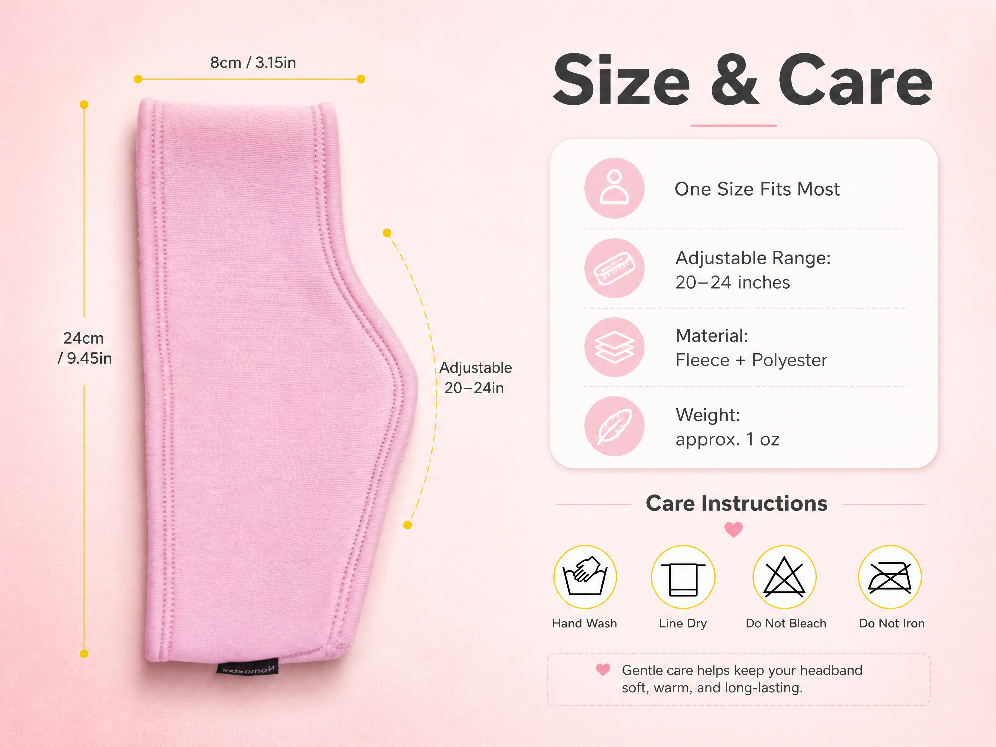 [商品] 使用【图1】粉色女士保暖发带；商品处理：保留发带弧形… - 图片创意预览