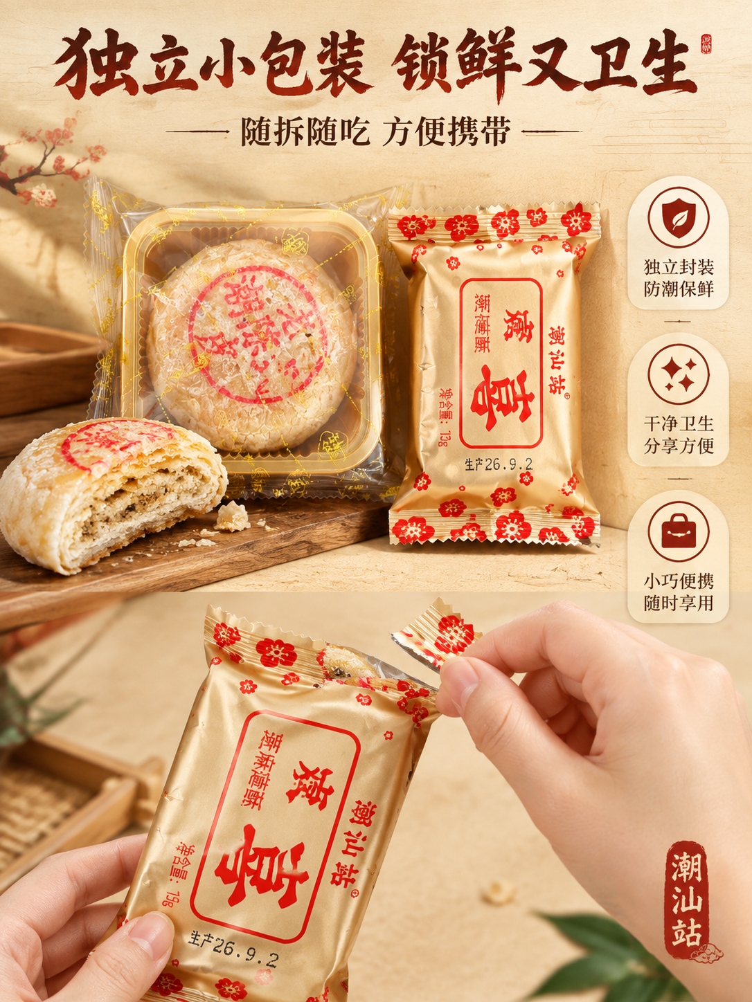 [商品] 使用【图2】【图3】【图4】产品包装图；保留金色底托… - 图片创意预览