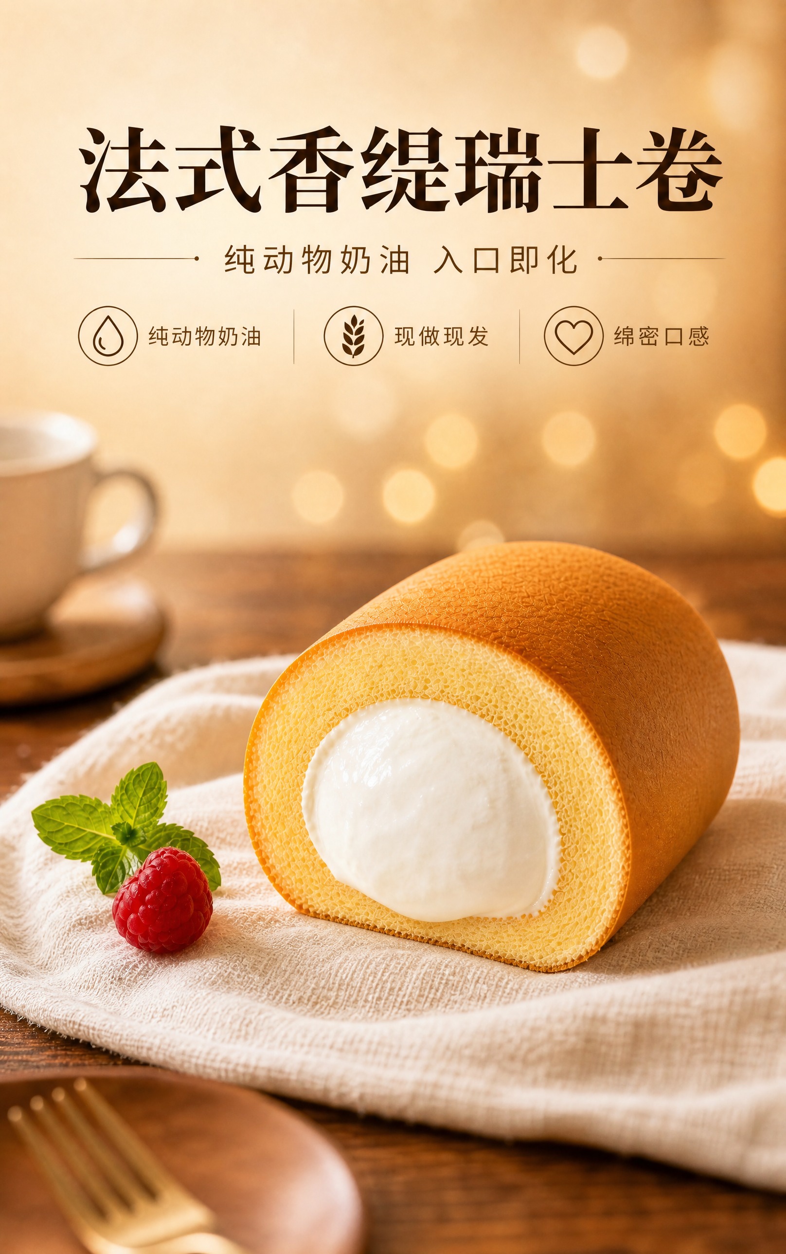 [商品] 使用【图1】切半法式香缇瑞士卷；保留金黄色蛋糕外皮、… - 图片创意预览