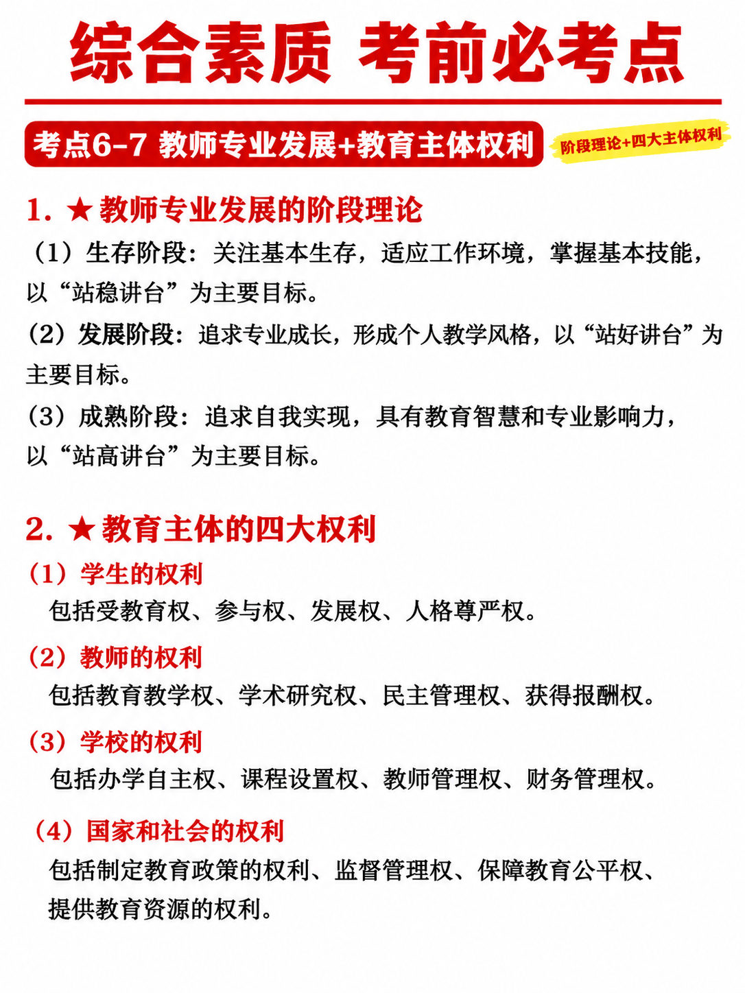 小红书笔记大字封面，纯大字，教育备考干货风，版式精美，小红书笔… - 图片创意预览
