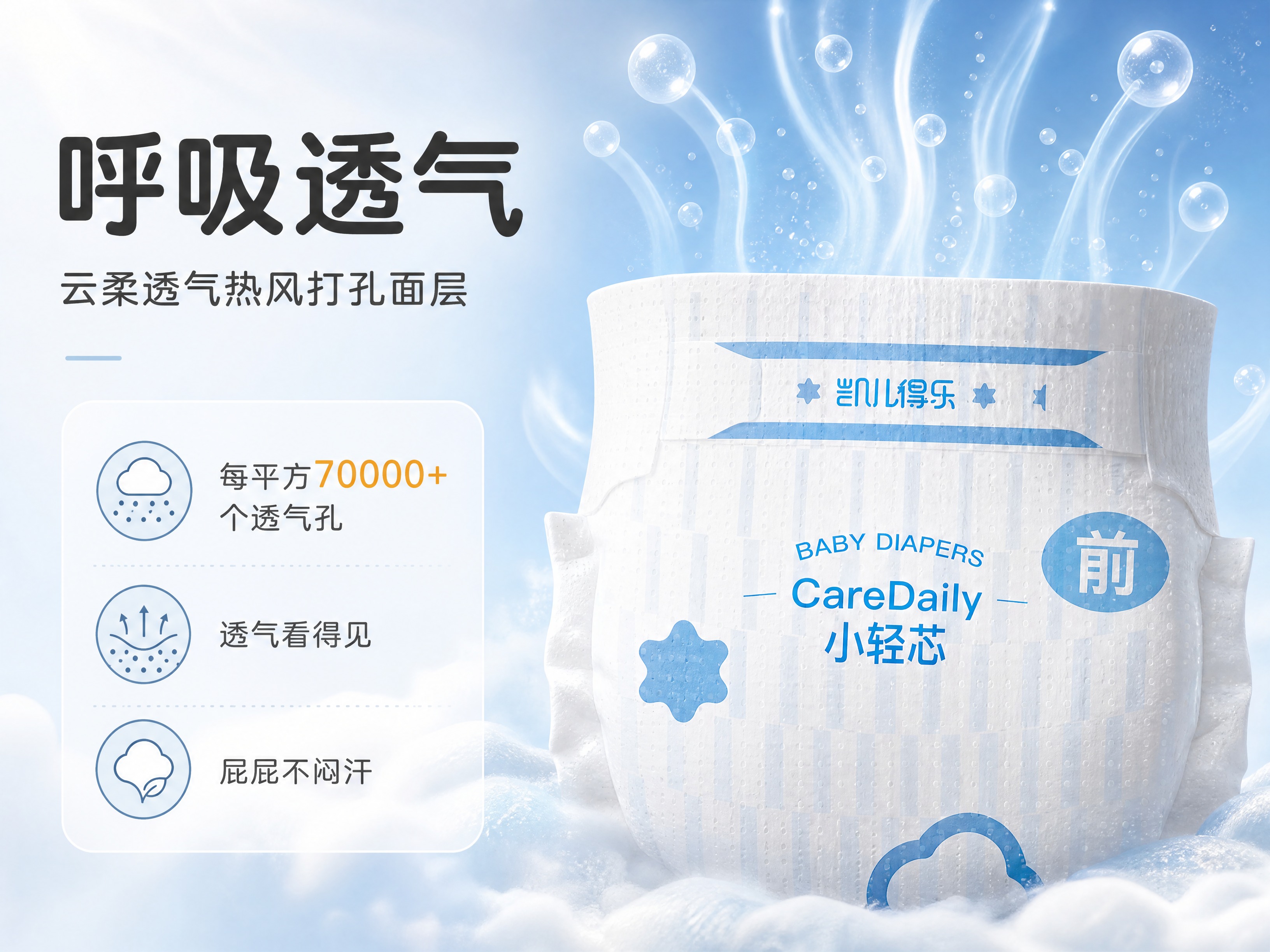 [商品] 使用【图2】凯儿得乐小轻芯纸尿裤单片产品图和【图4】… - 图片创意预览