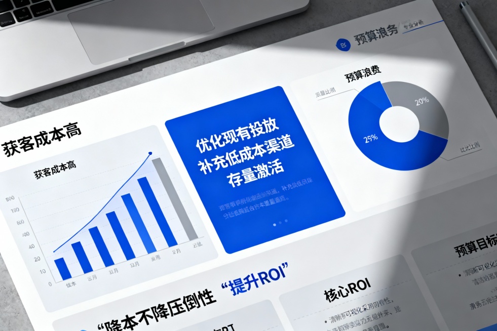 数据表单元素，适配已投放百度/其他平台的制造企业，存在获客成本高、预算浪费等问题，通过“优化现有投放 补充低成本渠道 存量激活”，实现“降本不降压倒性”，提升ROI。预览效果