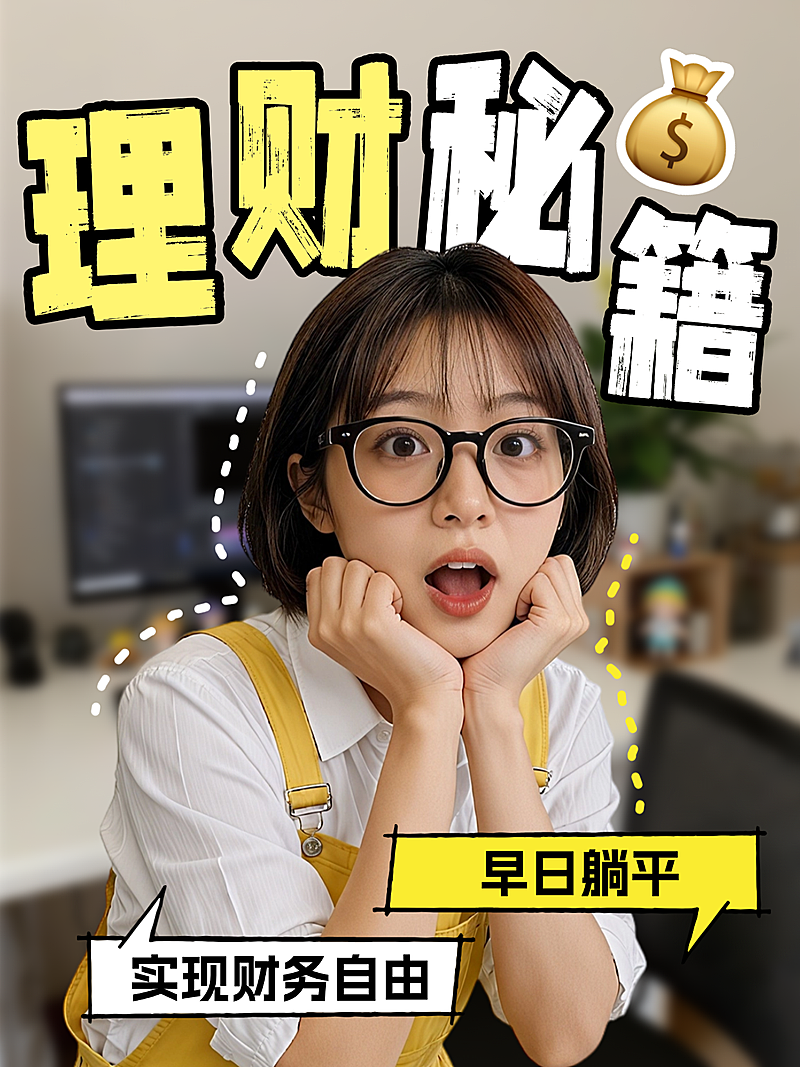 理财热门话题知识经验分享人像小红书封面