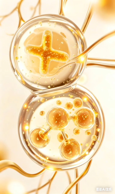 5-second video, 8K ultra HD, cinematic texture, macro close-up. The golden cross symbol and molecula预览效果
