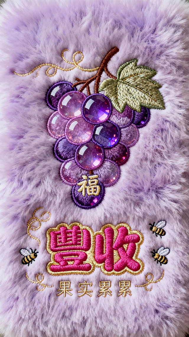 紫色手机壁纸，收获。