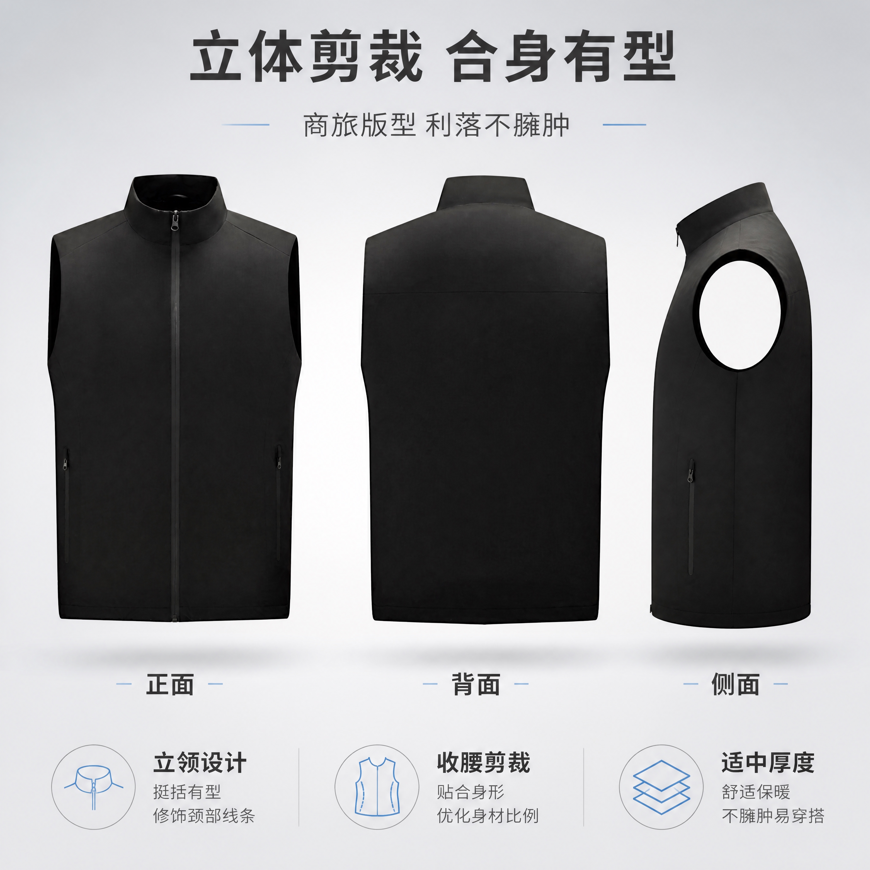 [第11张] 版型剪裁展示页-正面/背面/侧面多角度版型。本张… - 图片创意预览