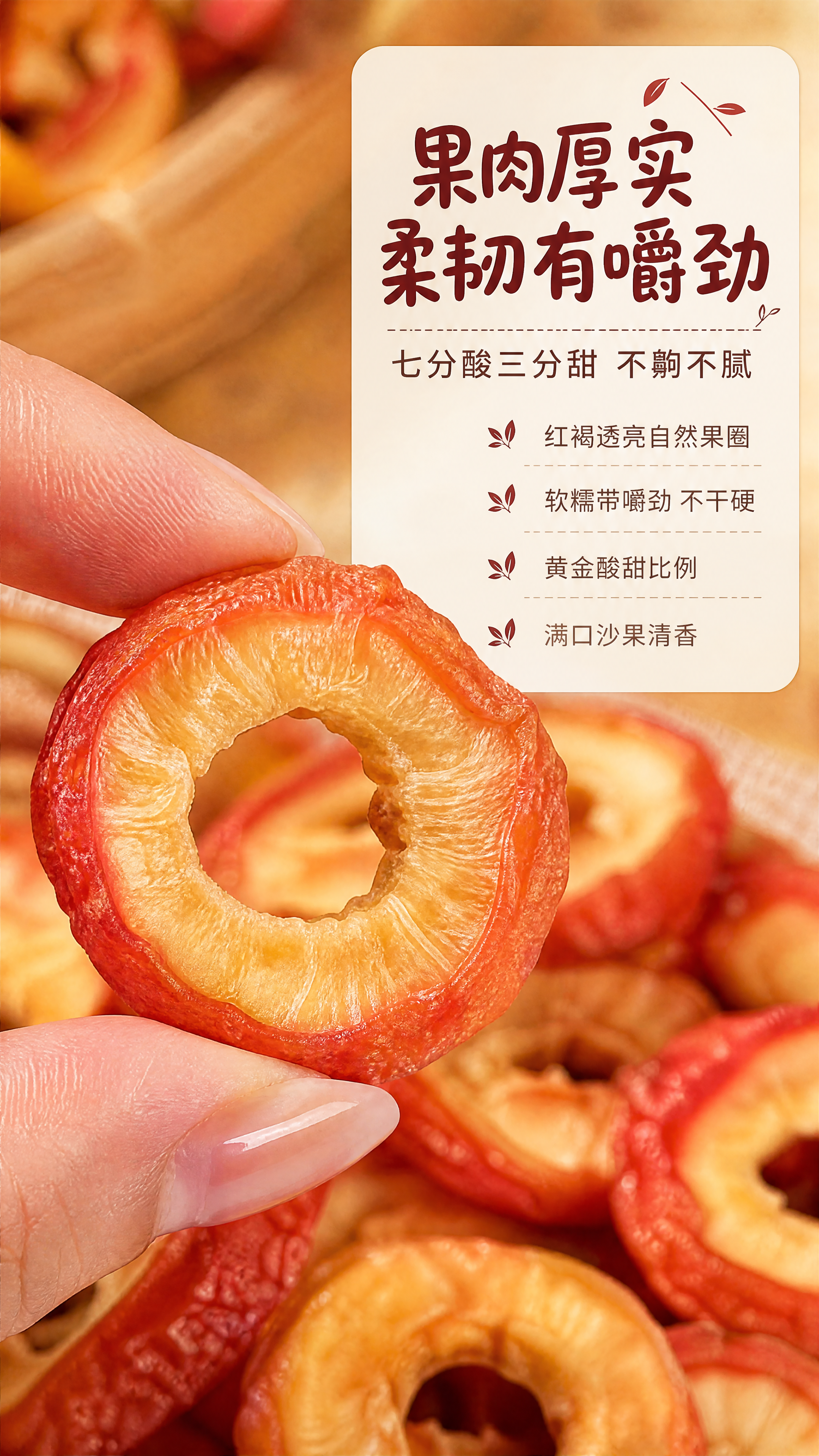 [商品] 使用【图4】手持沙果干特写图；保留沙果干完整果圈形态… - 图片创意预览
