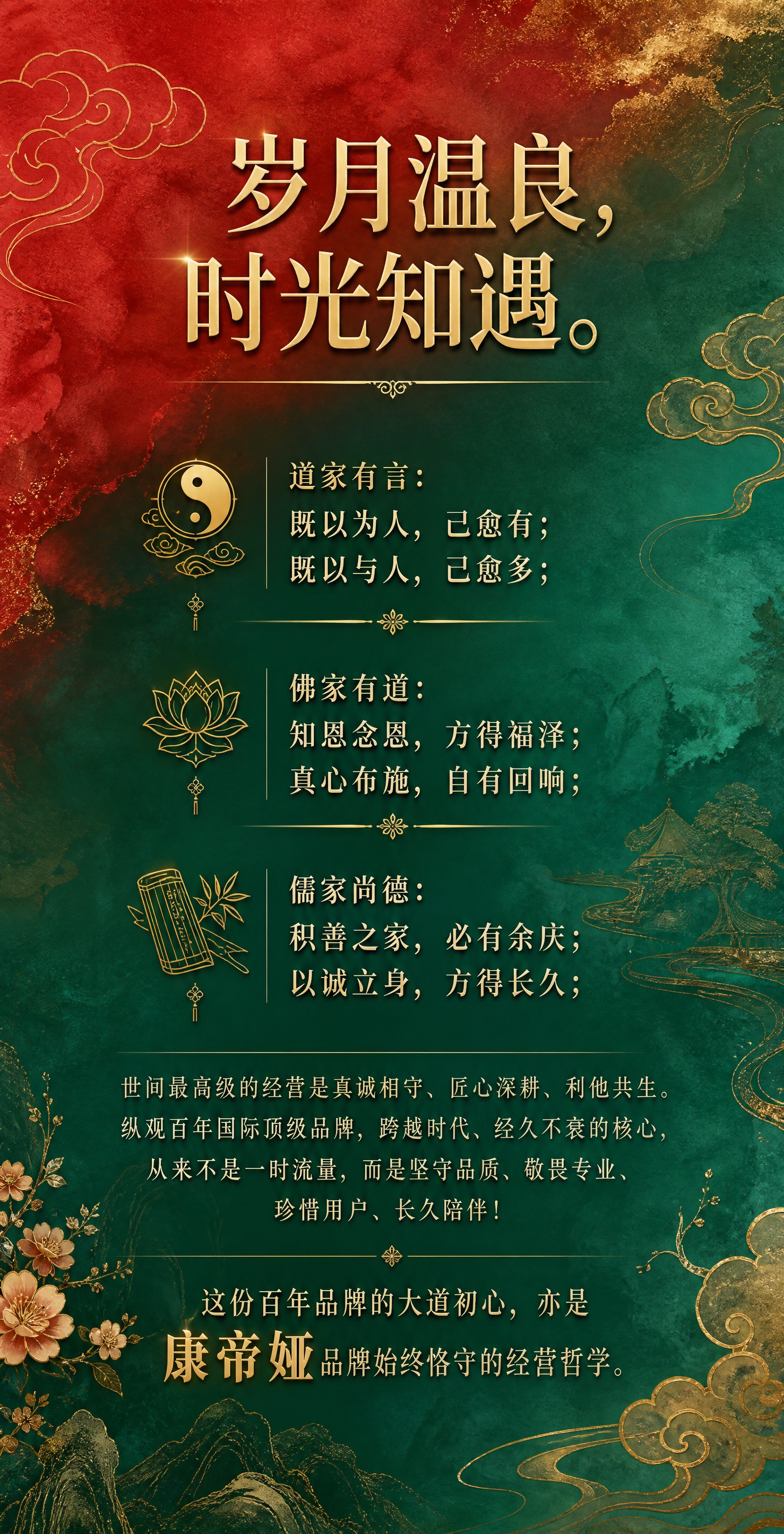 一张高端女性化品牌主视觉海报，竖版长图，新中式美学风格，精致典… - 图片创意预览