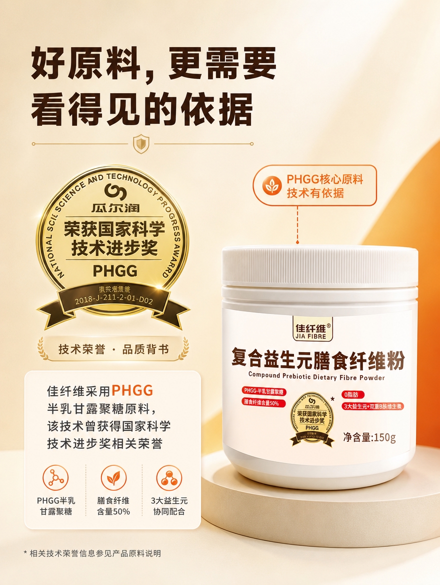 [商品] 使用【图1】佳纤维复合益生元膳食纤维粉白色瓶装；保留… - 图片创意预览
