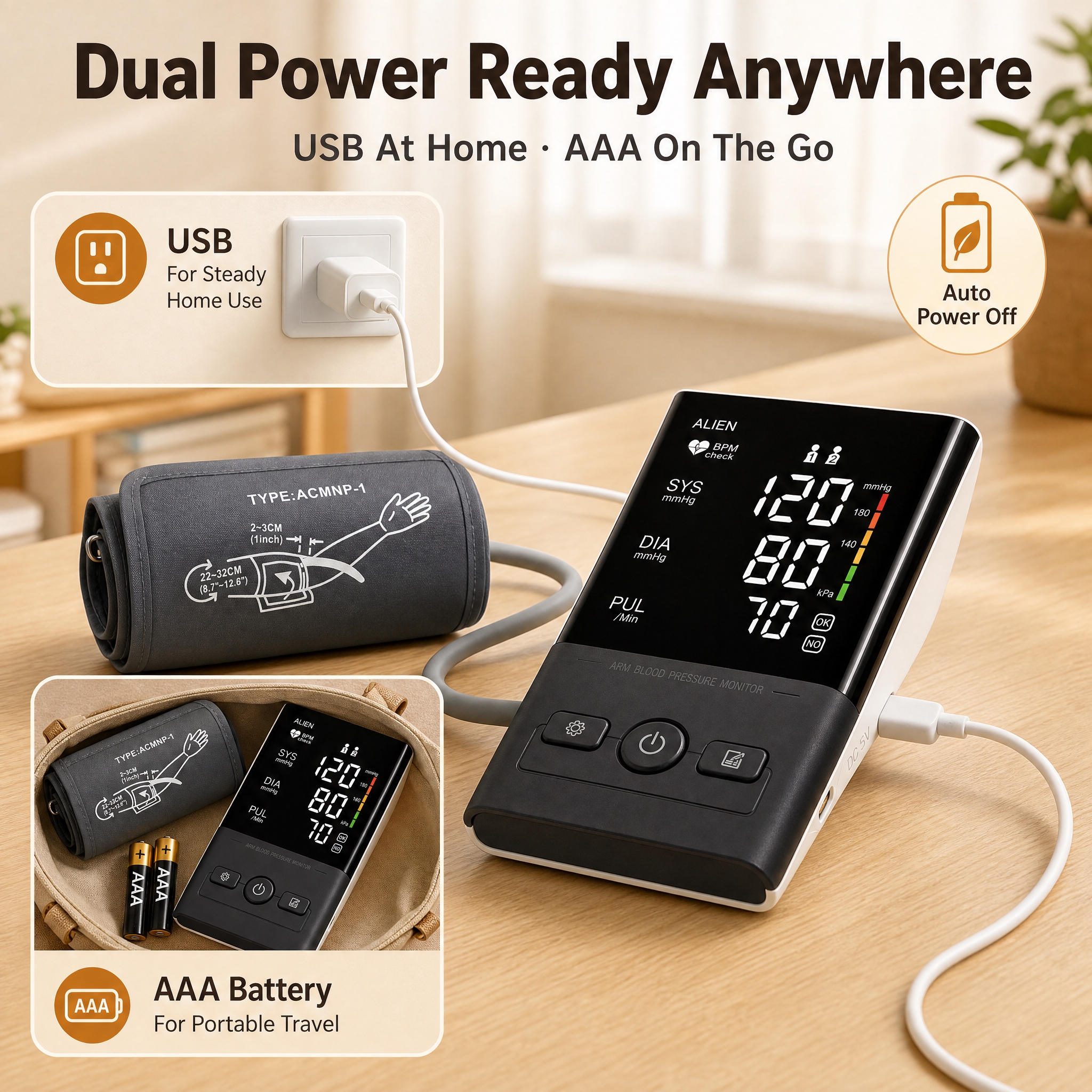 [主图-7] 唯一任务：双供电适配——USB 家用稳定供电与… - 图片创意预览