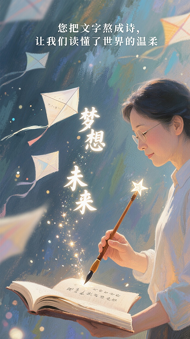 教师节｜语文老师海报