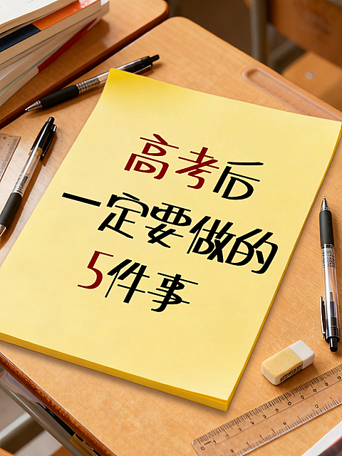 高考热点讨论热门话题宣传推广大字便利贴通用小红书封面