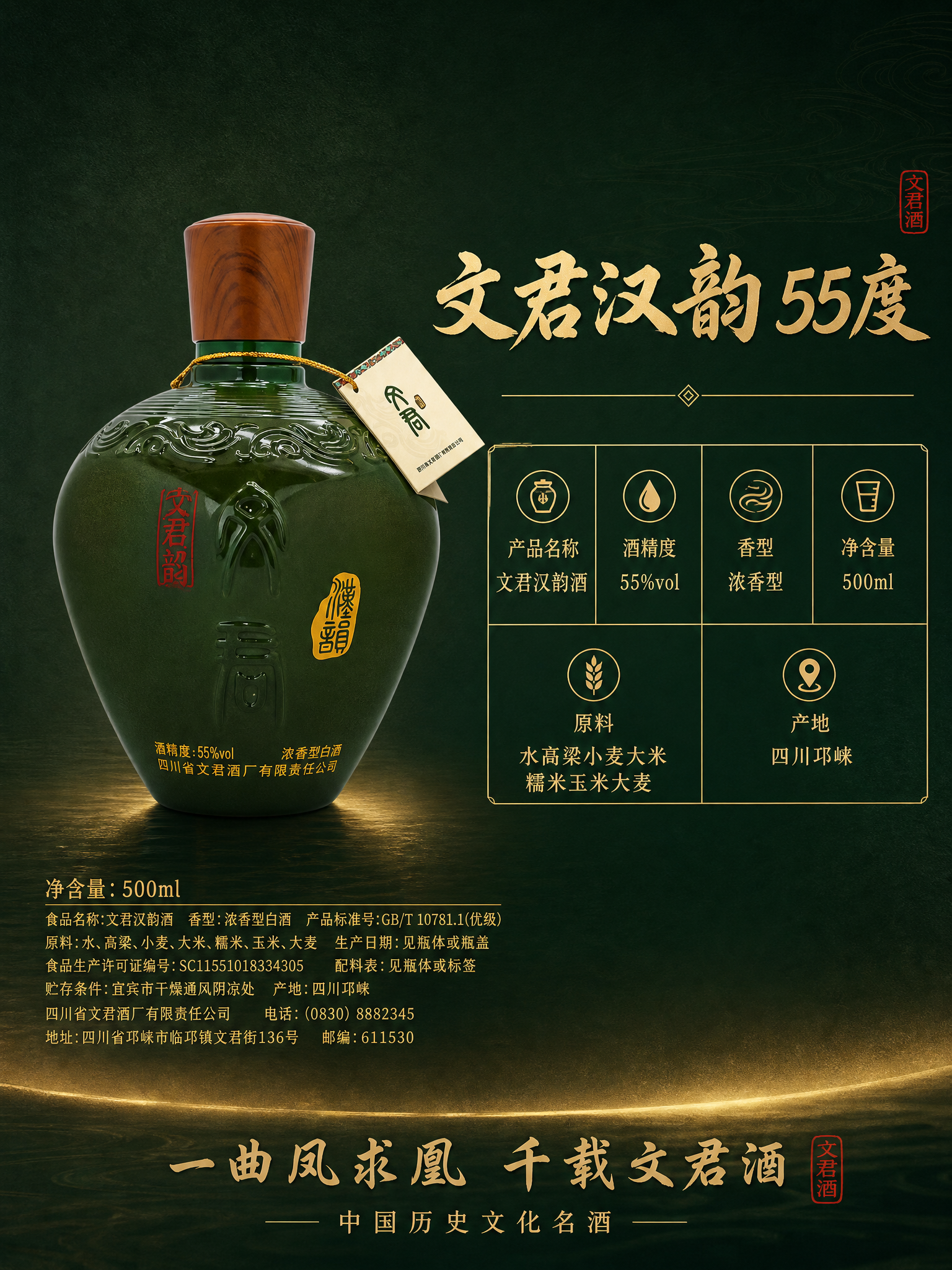 [商品] 使用【图2】酒瓶背面+【图1】酒瓶正面；保留背面净含… - 图片创意预览
