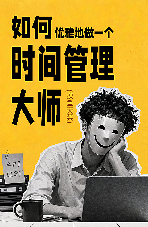 职场社畜摸鱼副业公司社会观察有趣幽默波普风公众号长图文