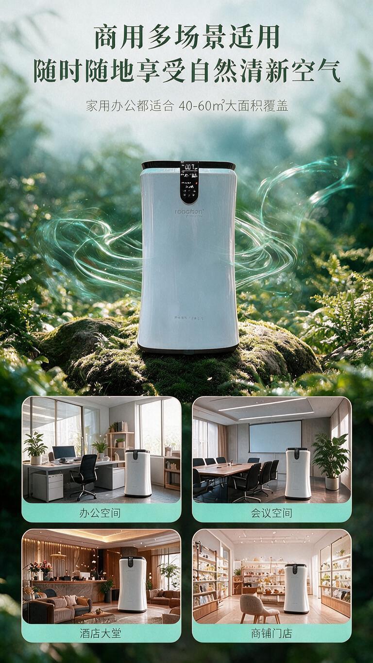 [商品] 使用【图1】robotron负氧离子机正面产品图；保… - 图片创意预览