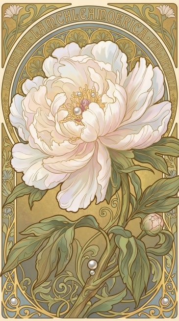 将参考改成穆夏的风格预览效果