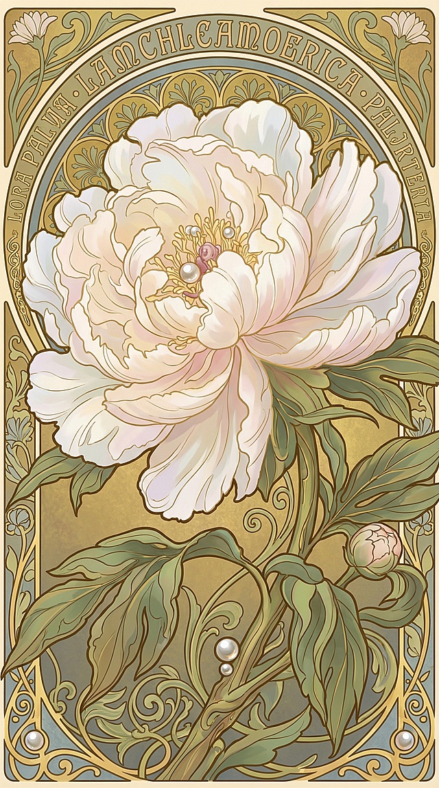 将参考改成穆夏的风格