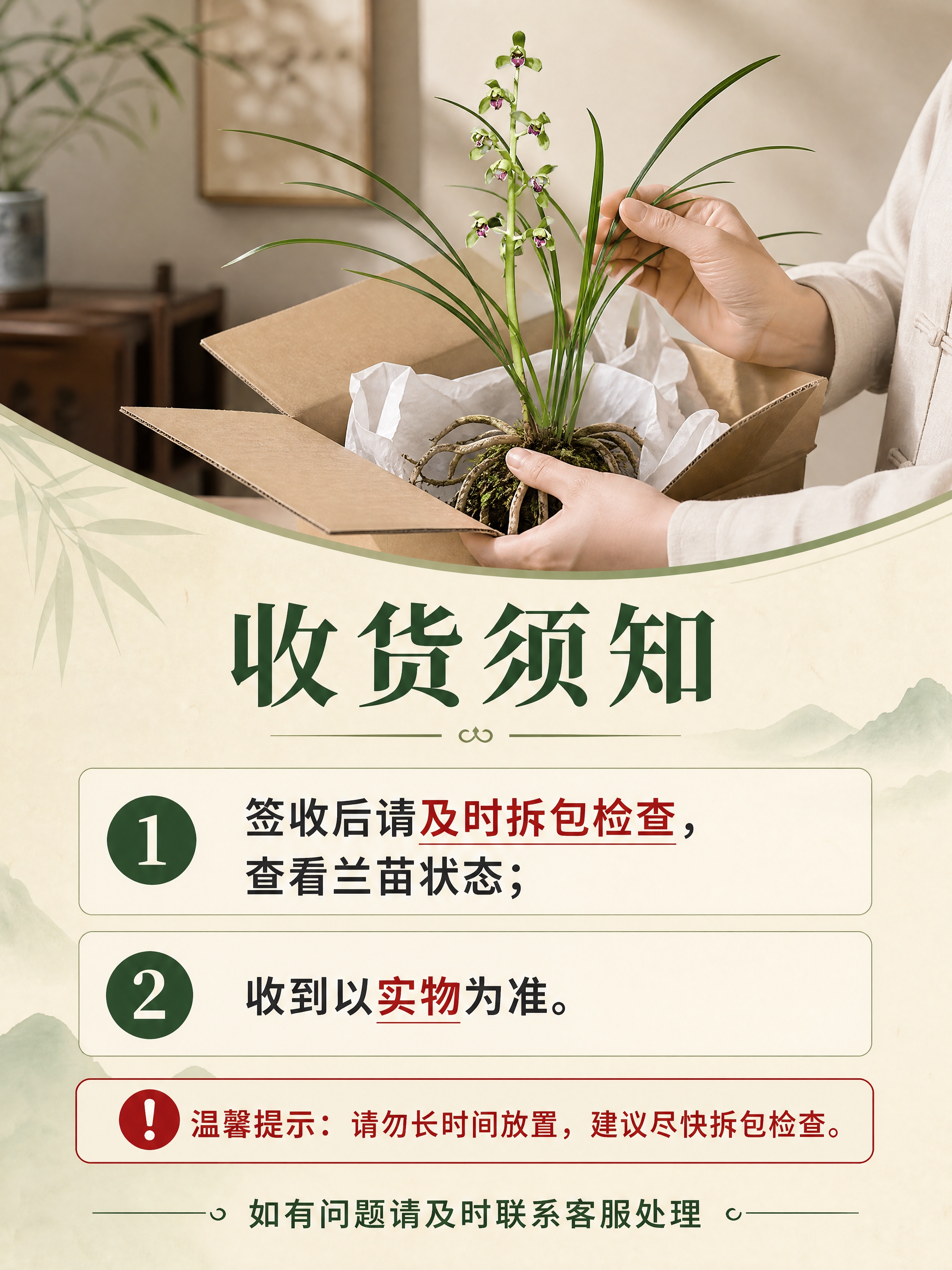 [商品] 使用【图1】的兰叶与花箭局部作为兰苗状态参考；保留植… - 图片创意预览