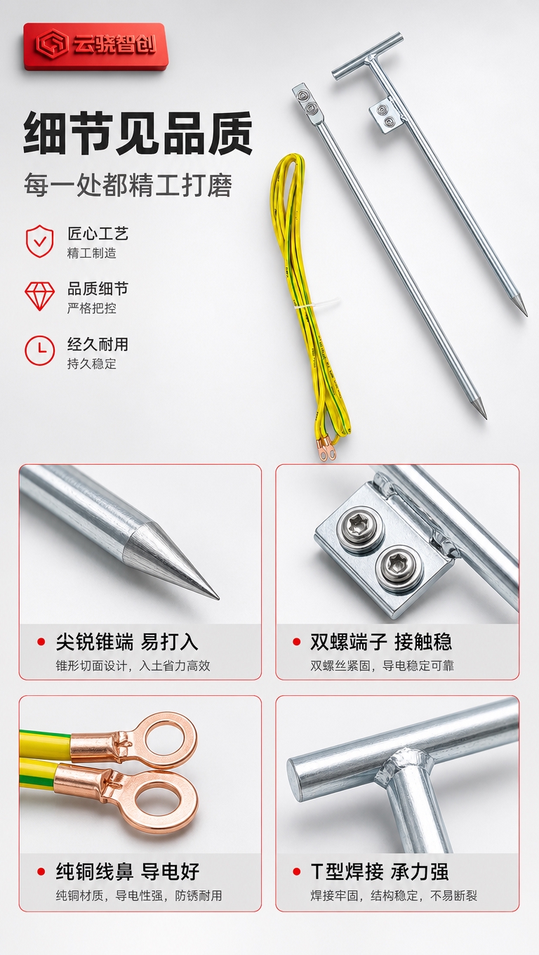 [商品] 使用【图1】电子围栏接地针桩/接地线三件套，保留原图… - 图片创意预览