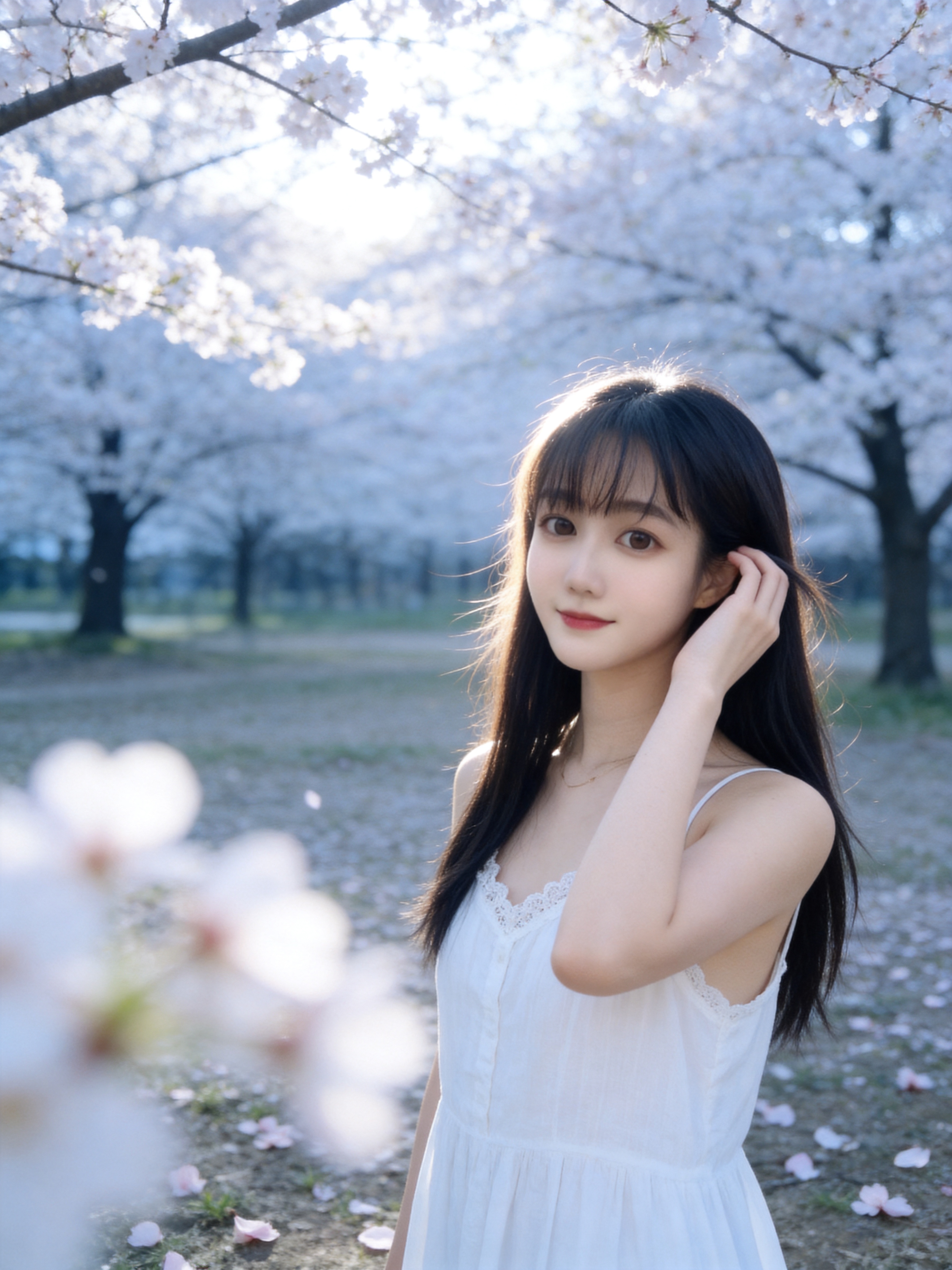 生成日系胶片清新风写真，仅保留参考图1人物脸型、年龄等特征，忽… - 图片创意预览
