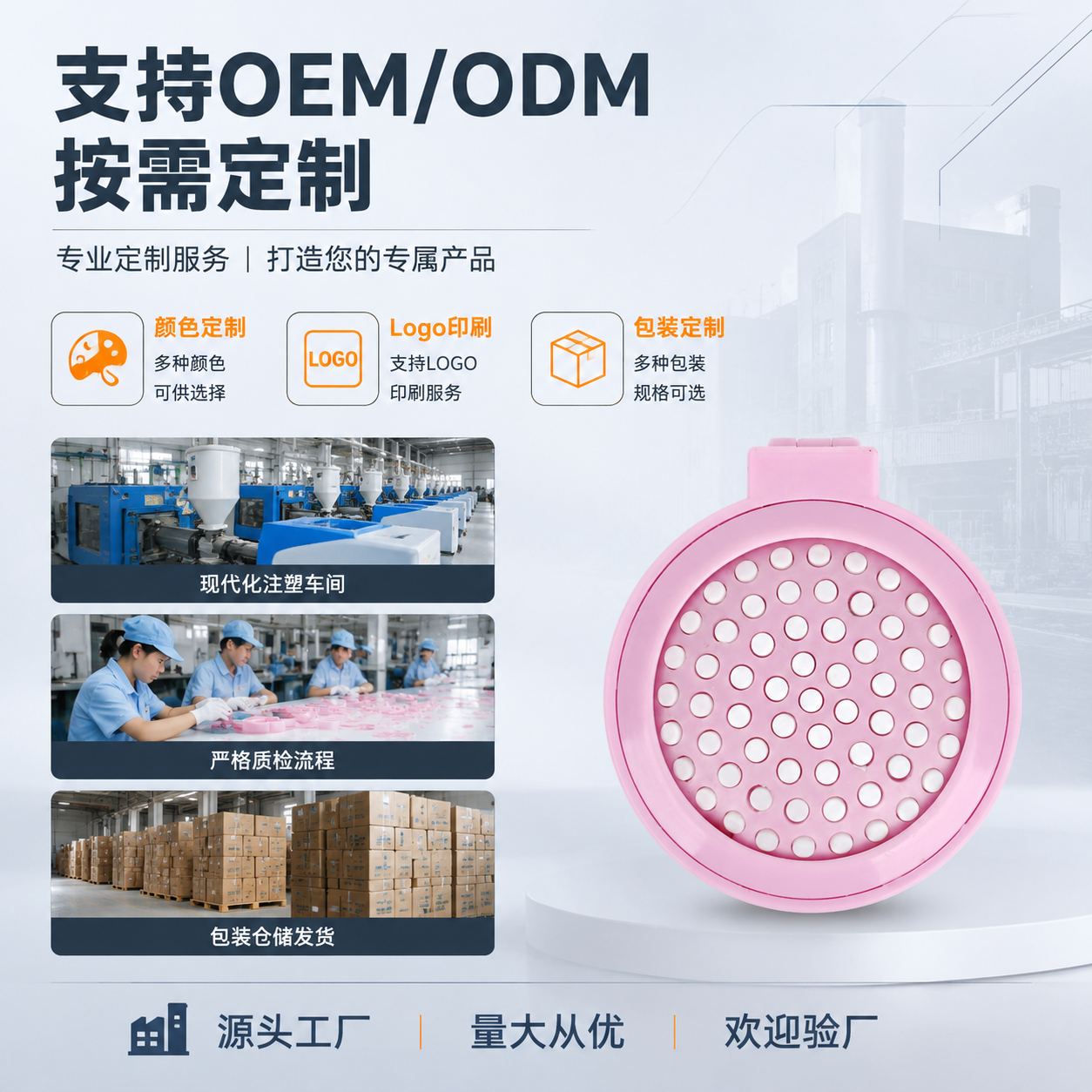[主图-3] 主题：OEM/ODM定制服务 工厂实力展示。 [… - 图片创意预览