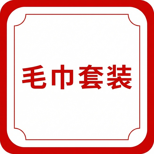 将文字改成：毛巾套装预览效果