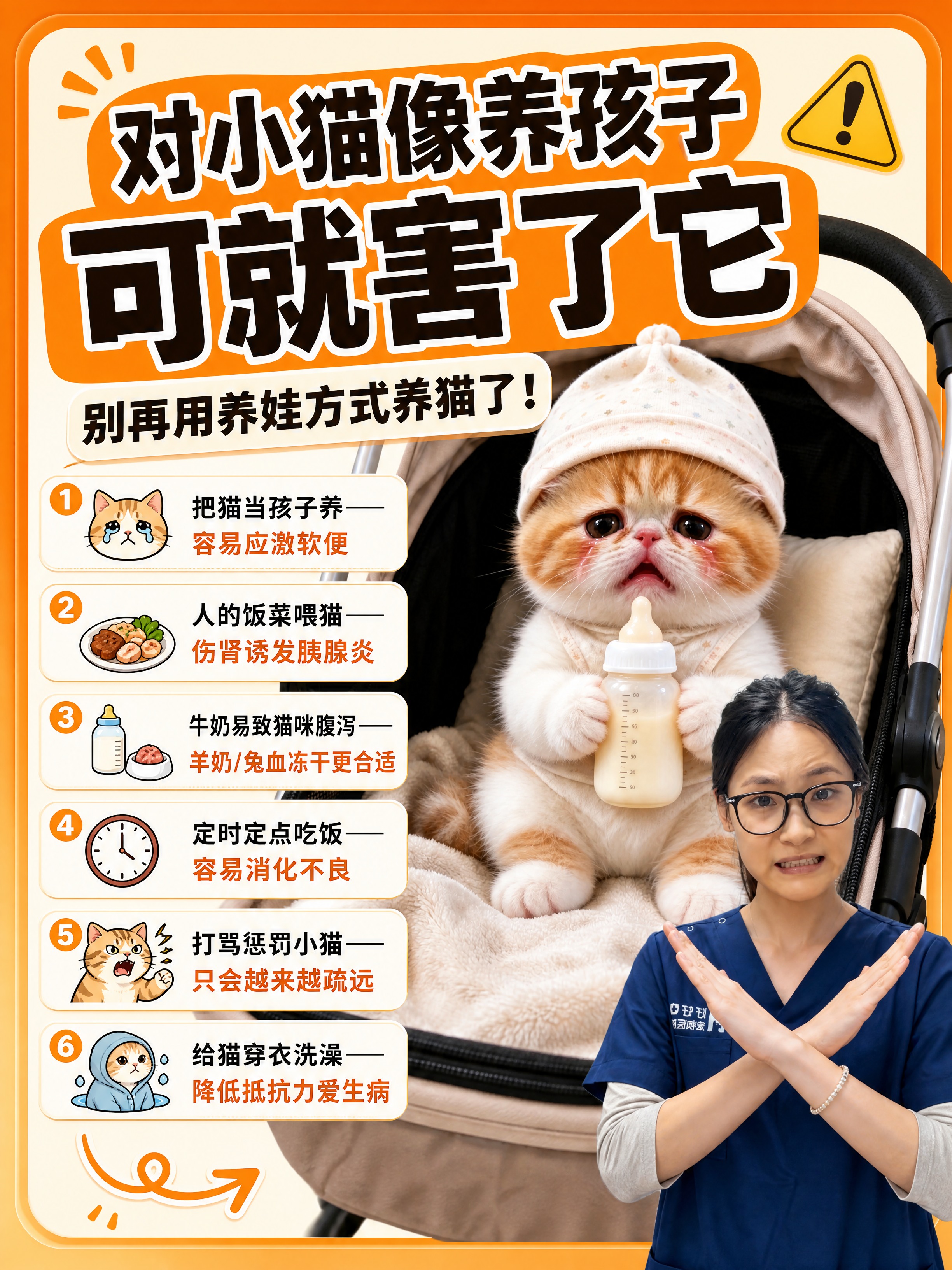 小红书笔记大字封面，配图大字，高饱和撞色警示风，版式骨架、分区… - 图片创意预览