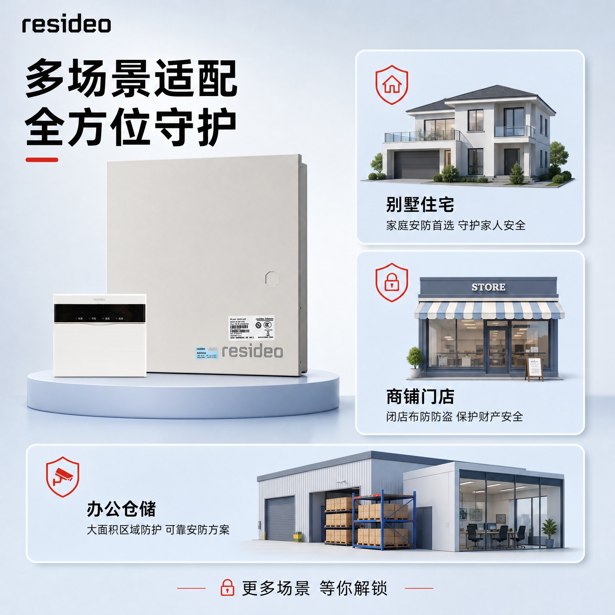 [主图-4] 域适都2300系列报警主机 场景/使用体验。 [… - 图片创意预览