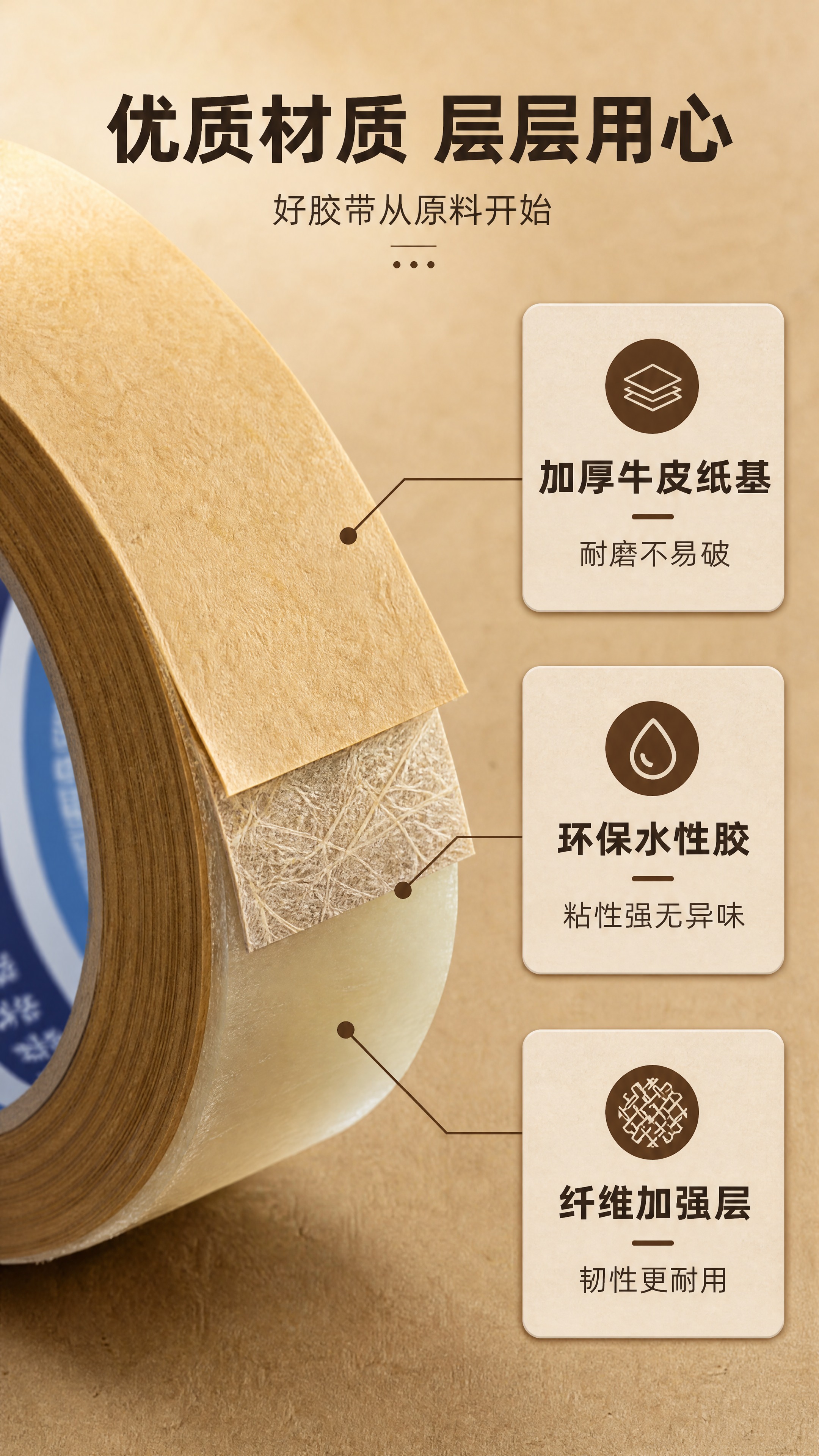 [商品] 使用【图1】自粘牛皮纸带；保留牛皮纸原色、纸卷厚度、… - 图片创意预览