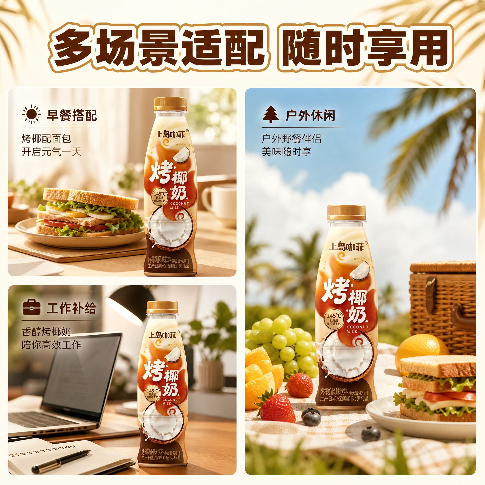 [主图-6] 多场景适用 全时段饮用 [统一基调] 淘宝天猫食… - 图片创意预览