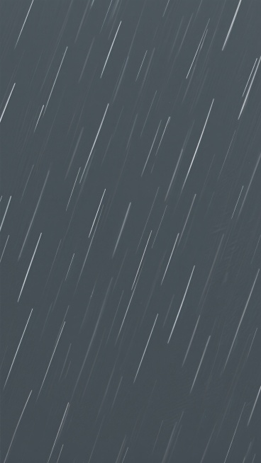 深灰色纯色背景上，密集且细长的白色雨丝以自然的斜向角度均匀分布，雨线具有轻微的透明度变化和微妙的长度差异，营造出真实的下雨视觉效果，整体画面干净简洁，无任何杂物干扰，适合作为背景素材使用，风格简约现代，具有良好的氛围感和通用性。预览效果
