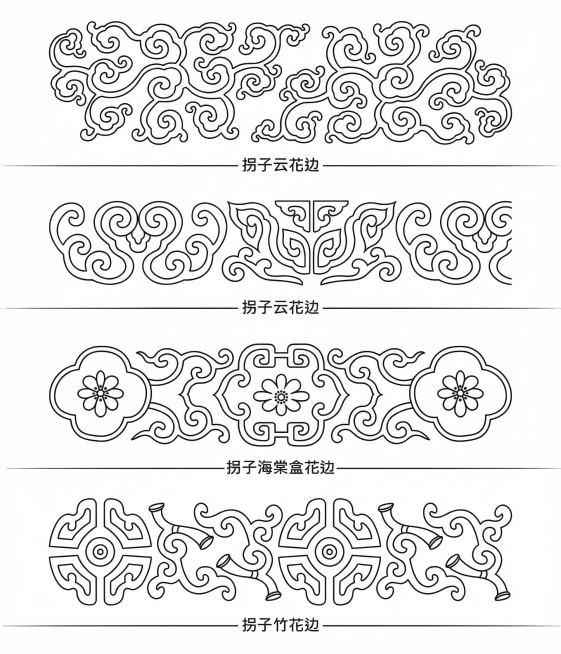 改白底黑色花纹，不要阴影预览效果
