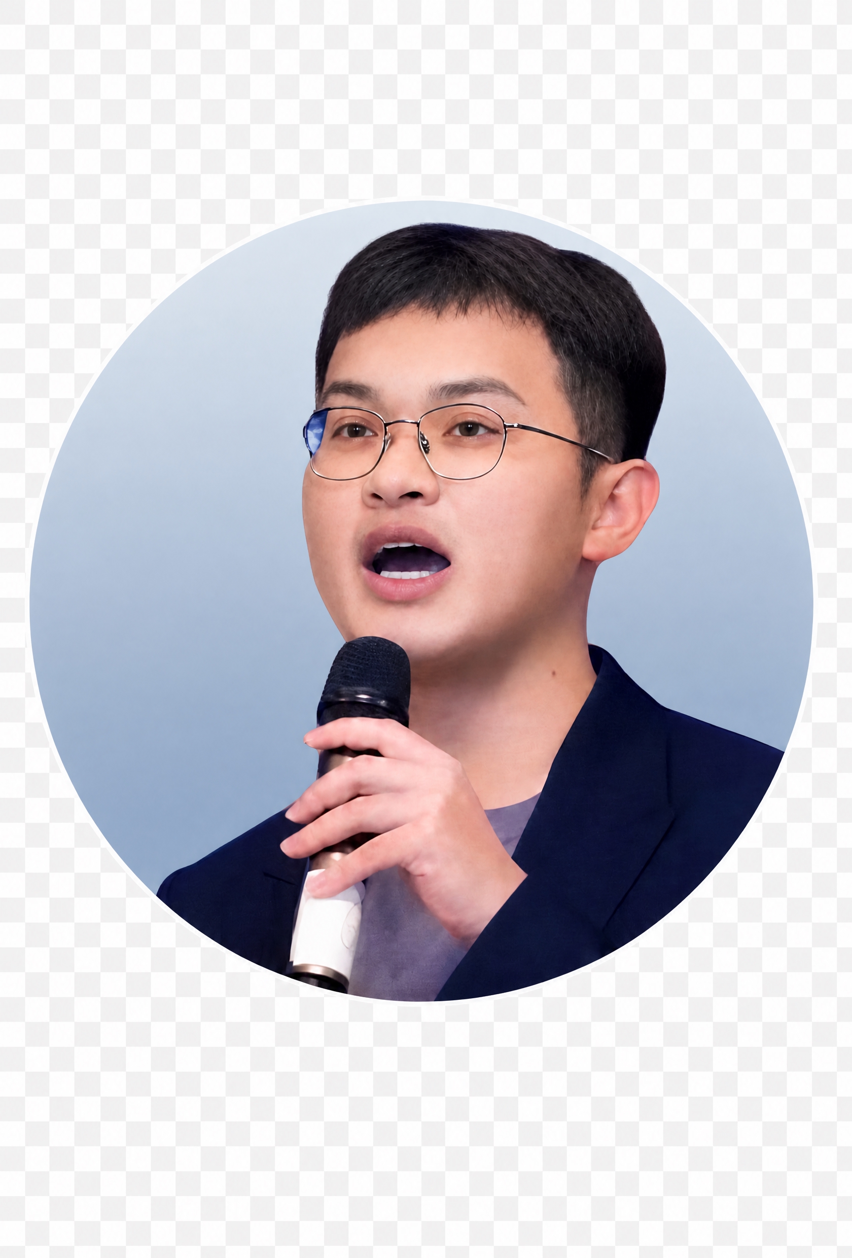 保持圆框内的人物、服装、动作、表情、圆框形状完全不变，仅将圆框… - 图片创意预览