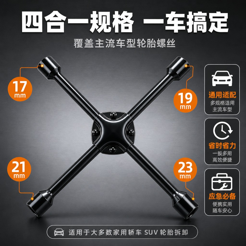 [主图-2] 核心亮点-四合一规格展示，核心任务：讲透四个套筒… - 图片创意预览
