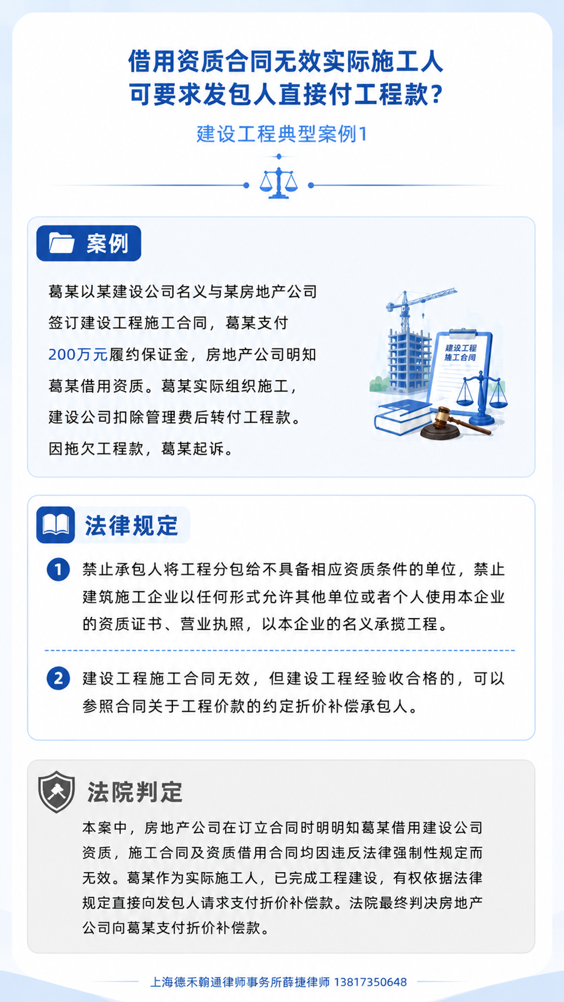 基于参考图，做以下修改： 1. 底部文字改为"上海德禾翰通律师… - 图片创意预览