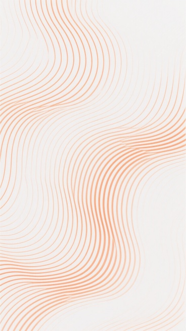 纹理图案，由细密平行线条构成，线条呈现流畅的波浪状扭曲形态，整体形成柔和的曲线韵律感，背景为纯净的白色，线条颜色改为温暖的橙色，线条排列紧密且均匀，保持原有的波浪扭曲结构和疏密变化，画面具有极简的抽象艺术风格，线条边缘清晰锐利，无渐变过渡，整体视觉效果呈现出动态的流动感和规律的节奏感。预览效果